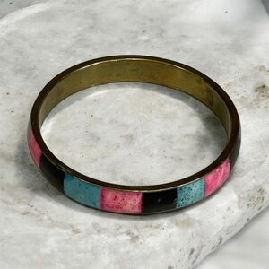 🌸FREE GIFT🌸Multicolor Stone Inlay Bangle Bracelet